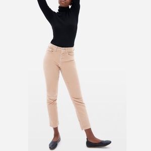 Everlane Baby Cord Cheeky Crop Women’s Size 30 Petal Pink